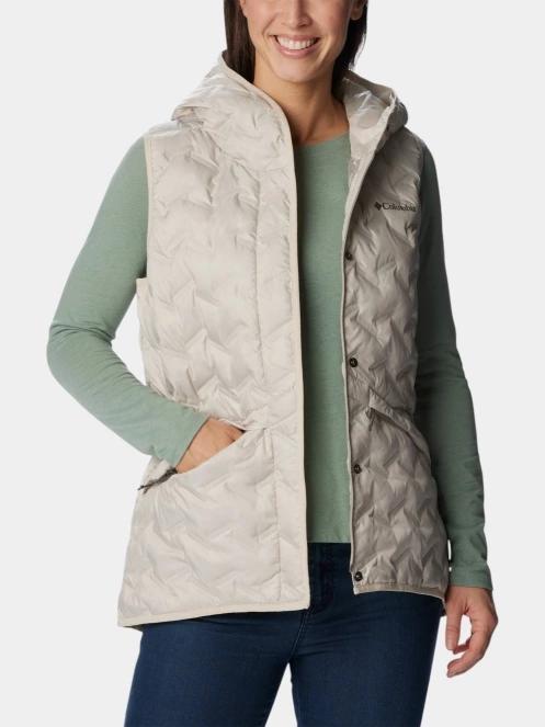 vesta pt. femei Columbia Delta Ridge II Down Hooded Vest nisip 5