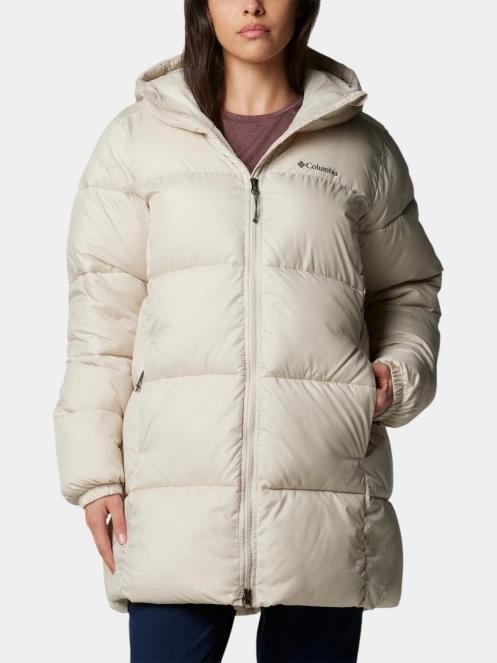 jacheta de iarna pt. femei Columbia Puffect II Mid Hooded Jacket nisip 2