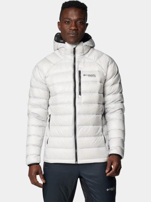 jacheta de primavara pt. barbati Columbia Arctic Crest Down Hooded Jacket gri 2