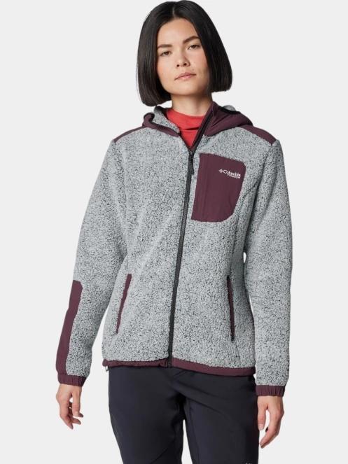 pulover polar pt. femei Columbia Arctic Crest Sherpa Full Zip alb 2