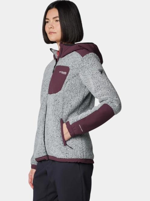pulover polar pt. femei Columbia Arctic Crest Sherpa Full Zip alb 3