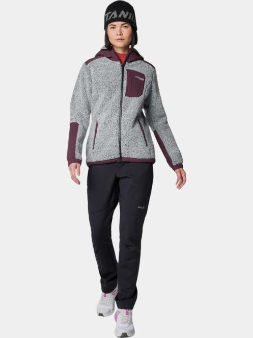pulover polar pt. femei Columbia Arctic Crest Sherpa Full Zip alb 5