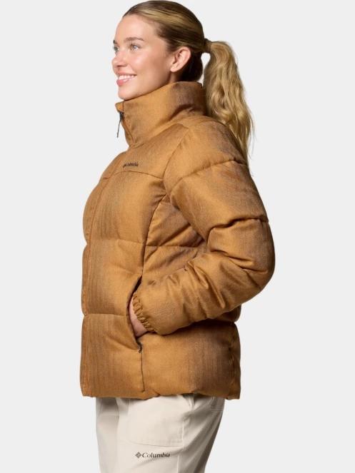 jacheta de iarna pt. femei Columbia Puffect Herringbone Jacket maro 3