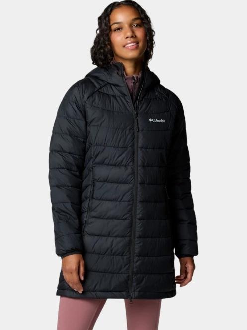geaca matlasata de tranzitie pt. femei Columbia Powder Lite II Mid Jacket negru 2
