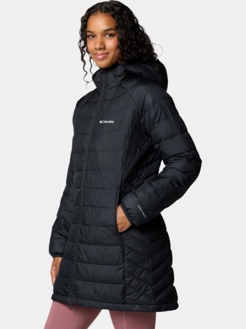 geaca matlasata de tranzitie pt. femei Columbia Powder Lite II Mid Jacket negru 3