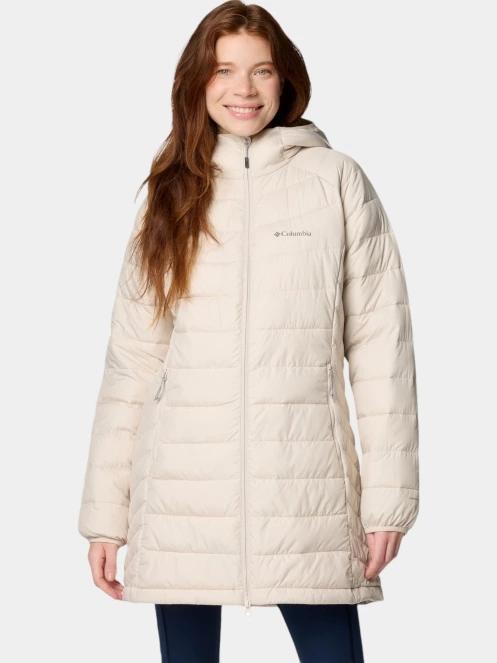 geaca matlasata de tranzitie pt. femei Columbia Powder Lite II Mid Jacket nisip 2