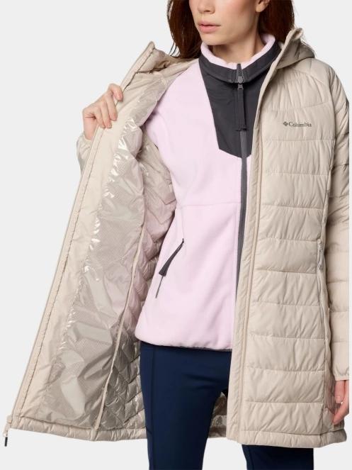 geaca matlasata de tranzitie pt. femei Columbia Powder Lite II Mid Jacket nisip 6