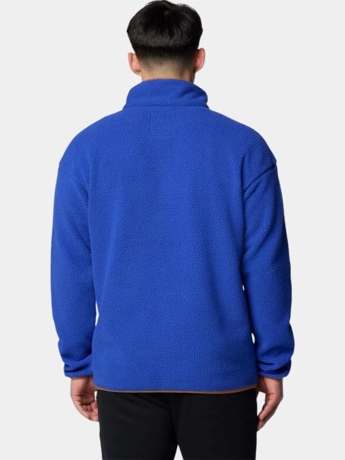 pulover polar pt. barbati Columbia Helvetia II Half Snap Fleece albastru 4