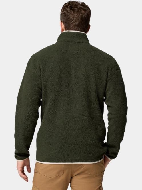 pulover polar pt. barbati Columbia Helvetia II Half Snap Fleece verde 4