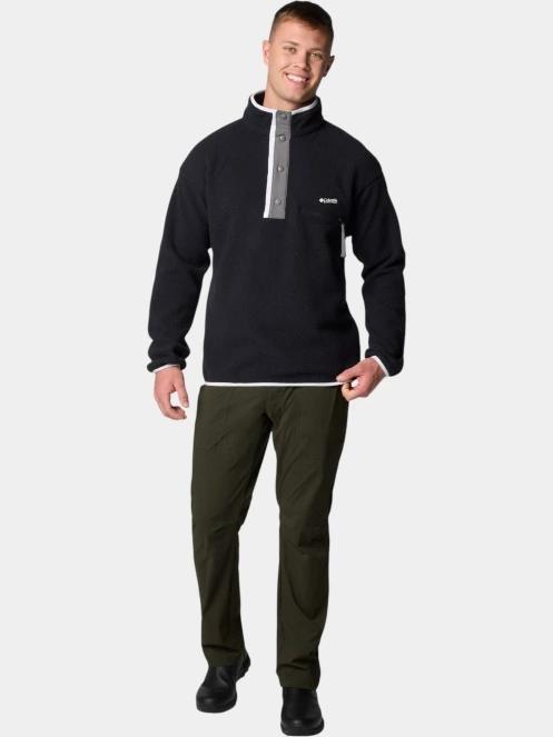 pulover polar pt. barbati Columbia Helvetia II Half Snap Fleece negru 5