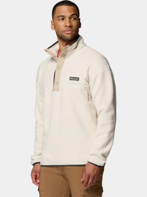 pulover polar pt. barbati Columbia Helvetia II Half Snap Fleece nisip 3