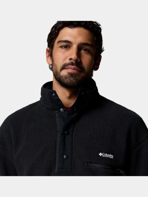 pulover polar pt. barbati Columbia Helvetia II Half Snap Fleece negru 6