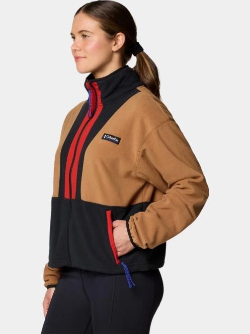 pulover polar pt. femei Columbia Backbowl II Full Zip Fleece maro 3
