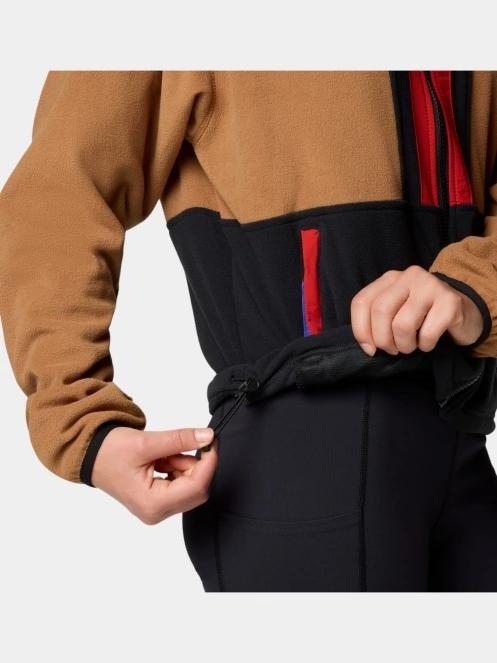 pulover polar pt. femei Columbia Backbowl II Full Zip Fleece maro 7