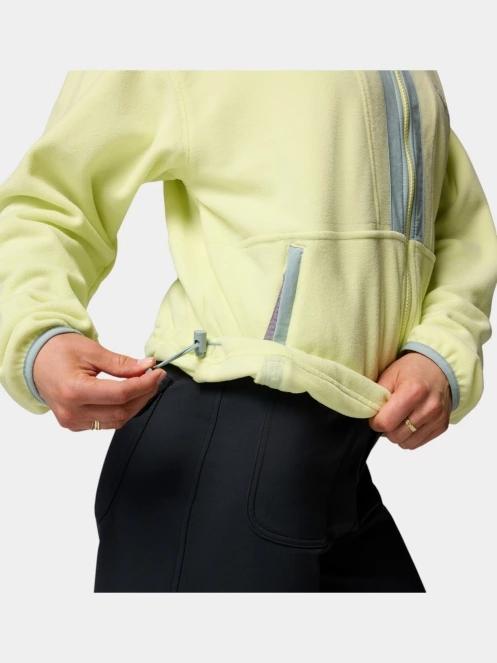 pulover polar pt. femei Columbia Backbowl II Full Zip Fleece galben 7