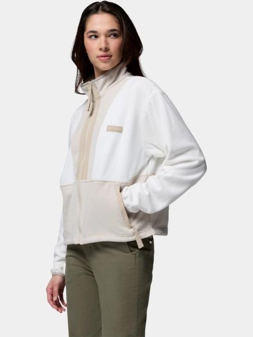 pulover polar pt. femei Columbia Backbowl II Full Zip Fleece nisip 3