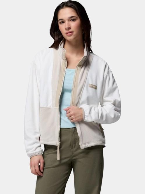 pulover polar pt. femei Columbia Backbowl II Full Zip Fleece nisip 6