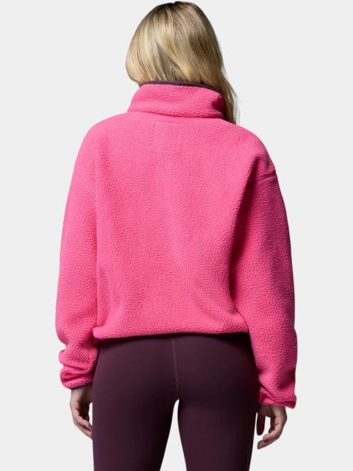 pulover polar pt. femei Columbia Helvetia II Cropped Half Snap Fleece magenta 4