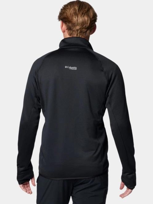 pulover polar pt. barbati Columbia Triple Canyon Grid Fleece Full Zip II negru 4