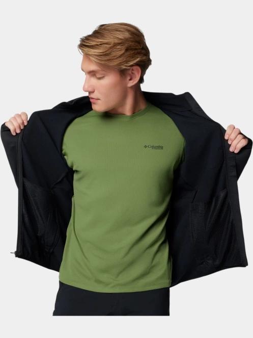 pulover polar pt. barbati Columbia Triple Canyon Grid Fleece FZ II negru 6