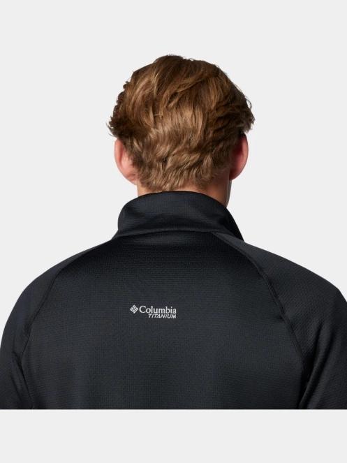 pulover polar pt. barbati Columbia Triple Canyon Grid Fleece FZ II negru 8