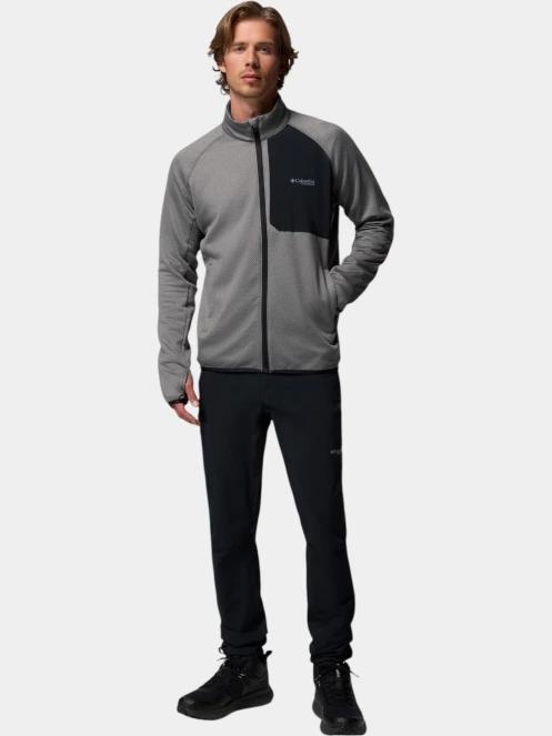 pulover polar pt. barbati Columbia Triple Canyon Grid Fleece FZ II gri 6
