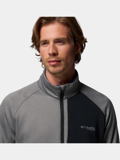 pulover polar pt. barbati Columbia Triple Canyon Grid Fleece FZ II gri 9