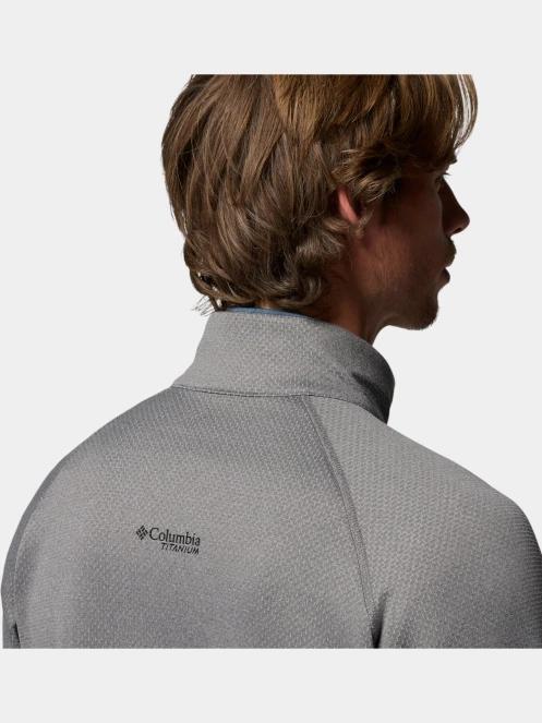 pulover polar pt. barbati Columbia Triple Canyon Grid Fleece FZ II gri 10