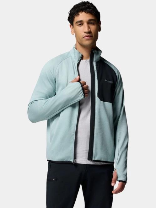 pulover polar pt. barbati Columbia Triple Canyon Grid Fleece FZ II albastru 5