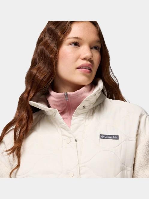 jacheta de primavara pt. femei Columbia Cloud Point Long Fleece nisip 7