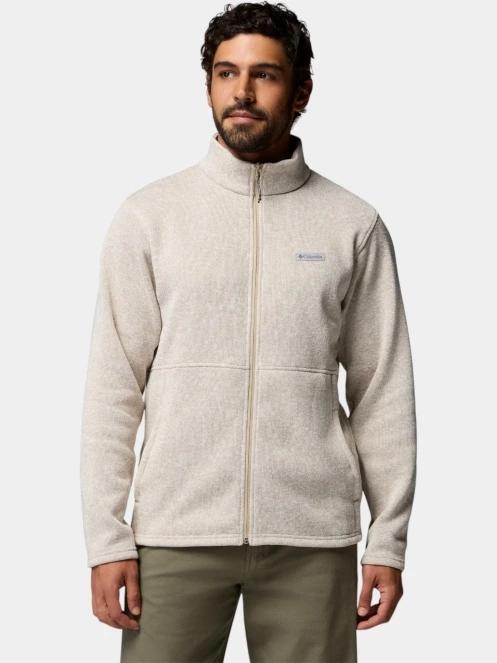 pulover polar pt. barbati Columbia Alto Pass Full Zip Fleece nisip 2