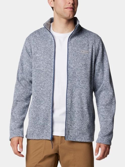 pulover polar pt. barbati Columbia Alto Pass Full Zip Fleece albastru deschis 6