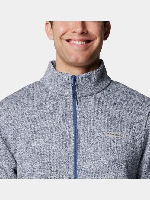 pulover polar pt. barbati Columbia Alto Pass Full Zip Fleece albastru deschis 7