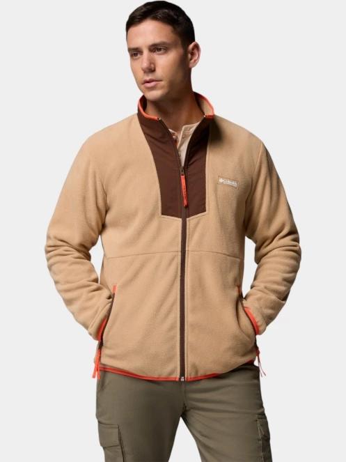 pulover polar pt. barbati Columbia Sequoia Grove Full Zip Fleece nisip 2