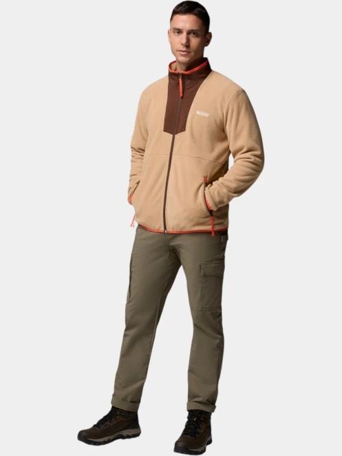 pulover polar pt. barbati Columbia Sequoia Grove Full Zip Fleece nisip 6