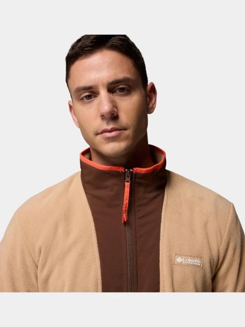 pulover polar pt. barbati Columbia Sequoia Grove Full Zip Fleece nisip 7
