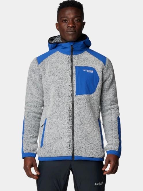 pulover polar pt. barbati Columbia Arctic Crest Sherpa Full Zip alb 2
