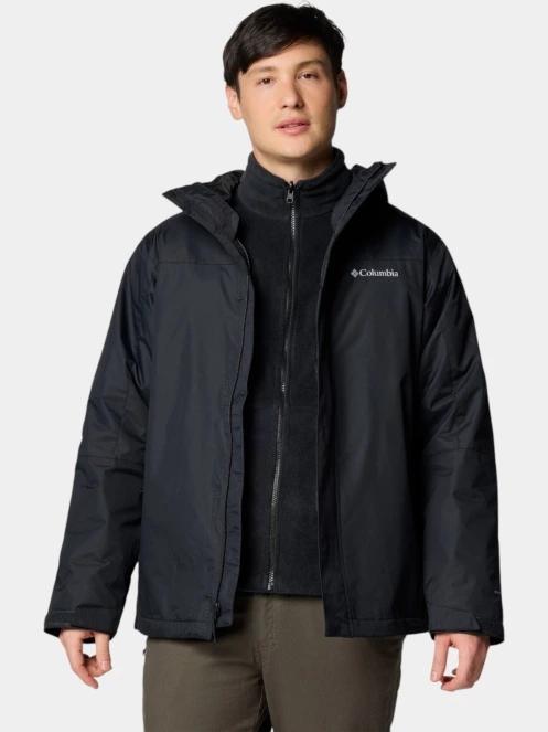 jacheta de primavara pt. barbati Columbia Tunnel Falls II Interchange Jacket negru 2