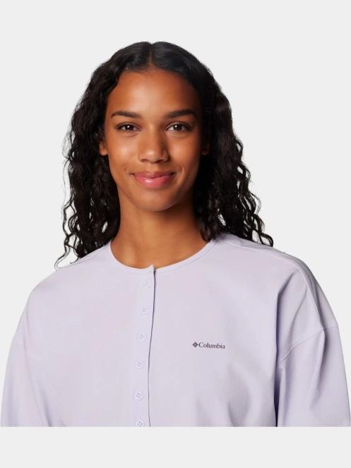 tricou cu maneci lungi pt. femei Columbia Boundless Avenue Top albastru 6