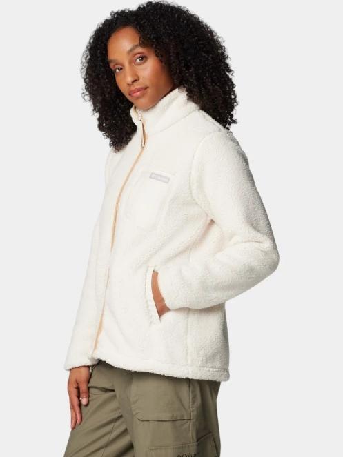 pulover polar pt. femei Columbia West Bend Full Zip II nisip 3