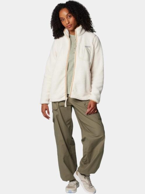 pulover polar pt. femei Columbia West Bend Full Zip II nisip 5