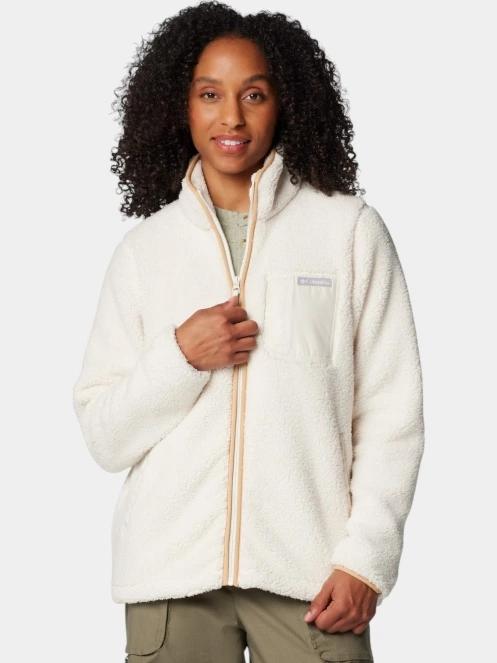 pulover polar pt. femei Columbia West Bend Full Zip II nisip 6