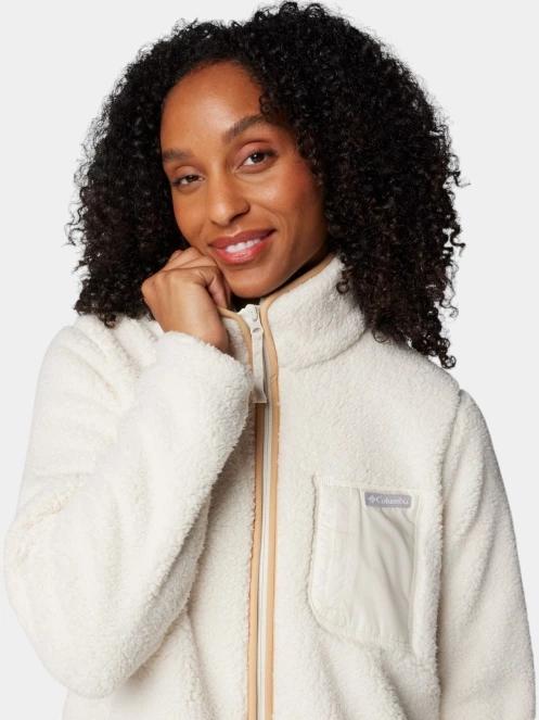 pulover polar pt. femei Columbia West Bend Full Zip II nisip 7