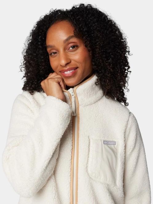 pulover polar pt. femei Columbia West Bend Full Zip II nisip 7