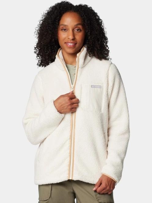 pulover polar pt. femei Columbia West Bend Full Zip II nisip 5