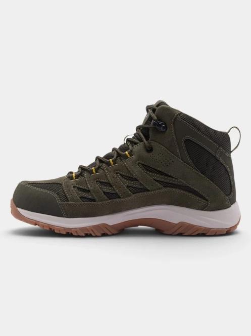 pantofi de drumetie impermeabili pt. barbati Columbia Crestwood Mid Waterproof oliv 3