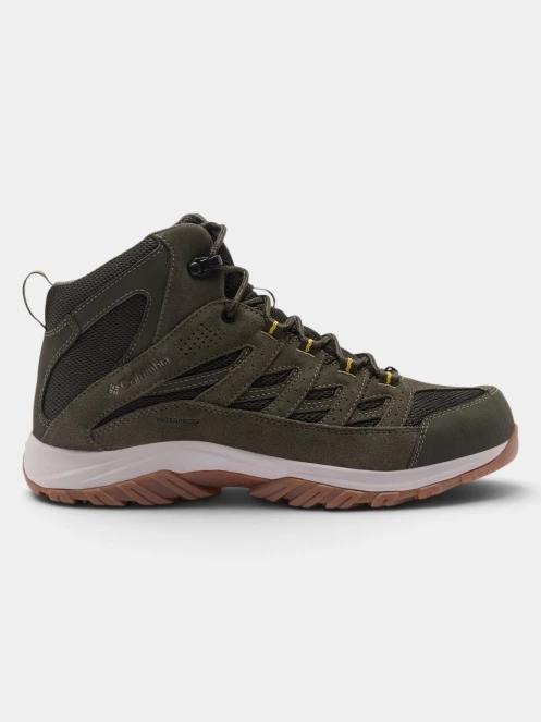 pantofi de drumetie impermeabili pt. barbati Columbia Crestwood Mid Waterproof oliv 4