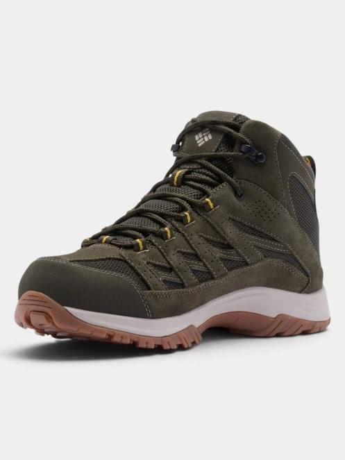 pantofi de drumetie impermeabili pt. barbati Columbia Crestwood Mid Waterproof oliv 5