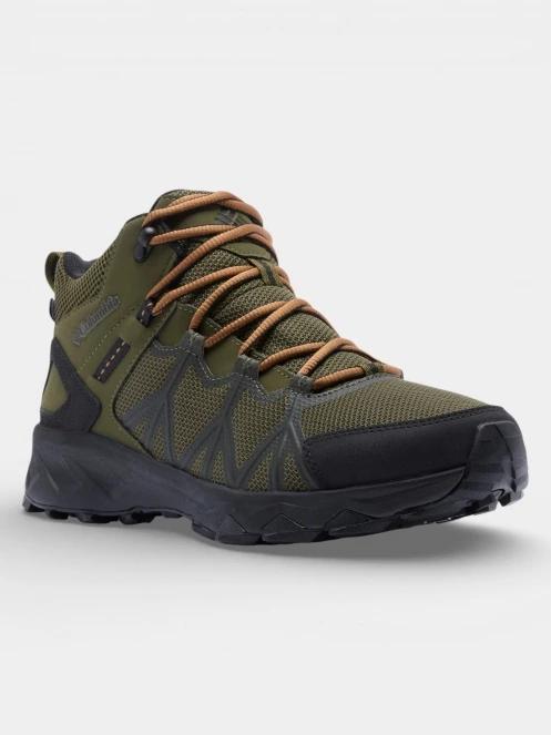 bocanci de drumetie impermeabili pt. barbati Columbia Peakfreak II Mid Outdry verde 2