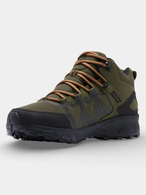 bocanci de drumetie impermeabili pt. barbati Columbia Peakfreak II Mid Outdry verde 4
